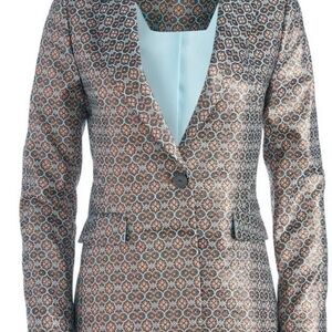 Alice + Olivia Multicolor Patterned Blazer